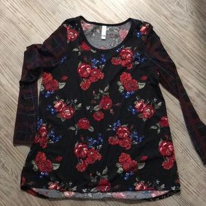 LuLaRoe Randy 3/4 sleeve shirt, Size Large